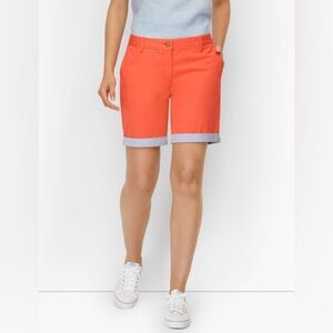 TALBOTS Relaxed Chino Cotton Shorts 8